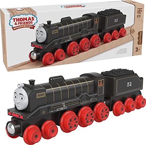 Cheap Wooden Railway James Engine And Coal Car Push-Along Train Made From Sustainably Sourced Wood For Kids 2 Years And Up - Interactive Railway Play Set