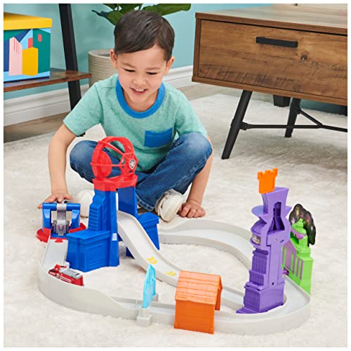 True Metal Total City Rescue Movie Track Set With Exclusive Marshall Vehicle 1:55 Scale Kids Toys For Ages 3 And Up - Creative Track-Building Edition