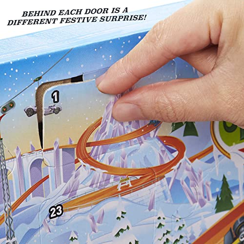 Top 10 2021 Advent Calendar With 24 Surprises That Include 8 1:64 Scale Vehicles & Other Cool Accessories Plus A Play Pane Mat For Collectors & Kids 3 Years Old & Up - Creative Track-Building Edition