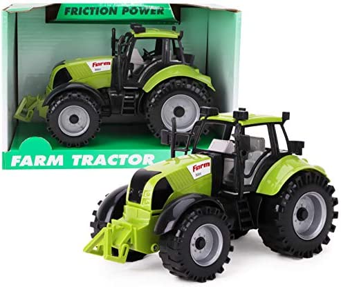 Friction Powered Farm Tractor With Opening Bonnet (Pink) - Hands-On Tractor Play Collection