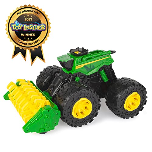 Toddler Toys Monster Treads Super Scale Combine Toy Set With 2 Extra Monster Treads Vehicles Ages 3+ G - Hands-On Tractor Play Collection