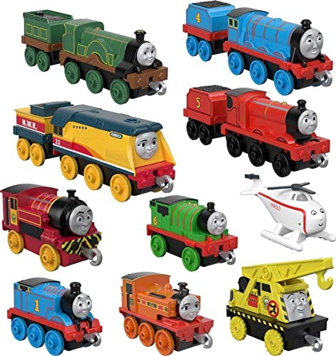 Deals Price Thomas & Friends Sodor Steamies 10-Pack Of Die-Cast Metal Push-Along Train Engines And Vehicles For Preschool Kids Ages 3 And Up - Interactive Railway Play Set