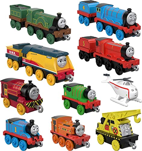 Deals Price Thomas & Friends Sodor Steamies 10-Pack Of Die-Cast Metal Push-Along Train Engines And Vehicles For Preschool Kids Ages 3 And Up - Interactive Railway Play Set