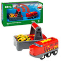 RIO World 33213 – RC Train – 2 Piece Wooden Toy Train Set For Kids Age 3 And Up - Interactive Railway Play Set