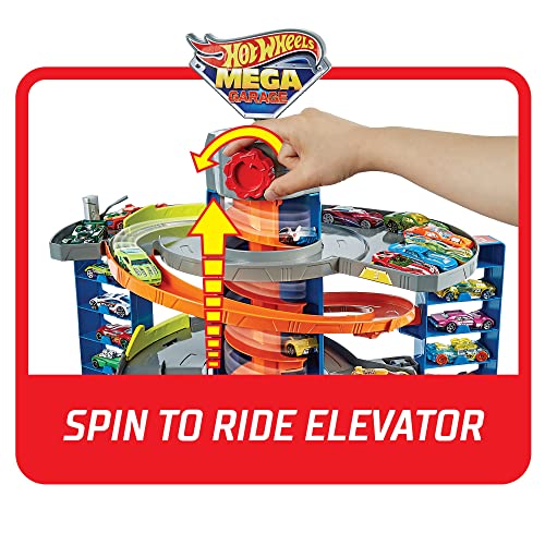 Mattel – Hot Wheels City 50 New Mega Garag - Creative Track-Building Edition