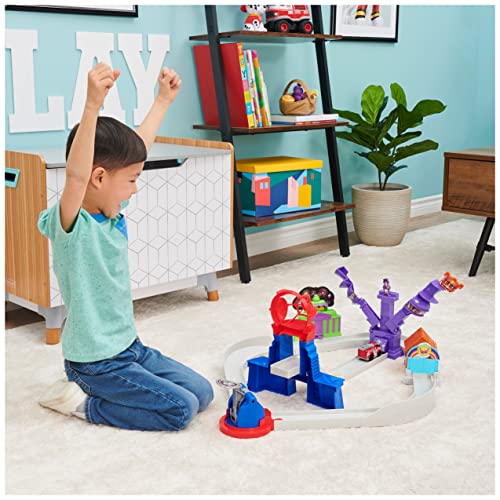 True Metal Total City Rescue Movie Track Set With Exclusive Marshall Vehicle 1:55 Scale Kids Toys For Ages 3 And Up - Creative Track-Building Edition