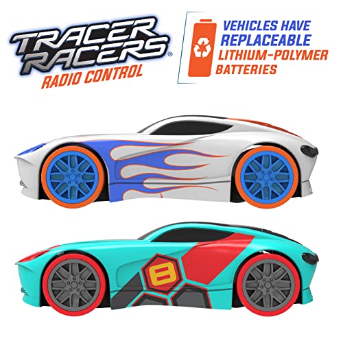 2.4 GHz Radio Control Remote Slot-Less Cordless Racing Blazin Loop Speedway Track Set With Two C - Creative Track-Building Edition