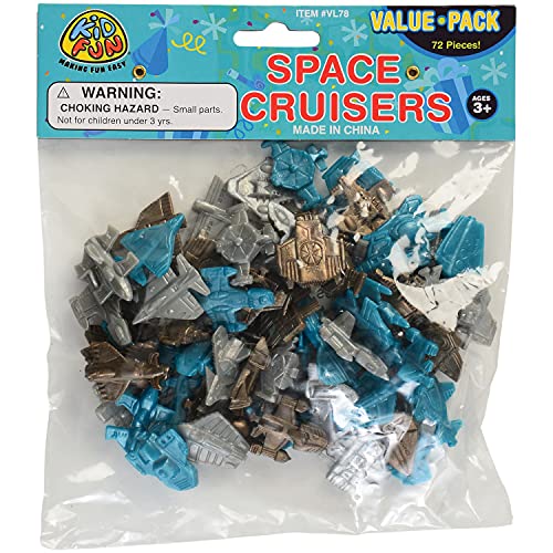 Promo Mini Space Ship Cruisers Vehicle (Lot Of 72) Assorted Color - Space-Themed Activity Set