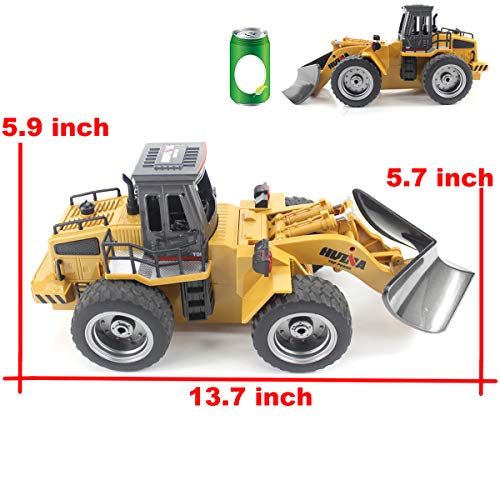Deals Fisca RC Truck Remote Control Snow Plow 6 Channel 2.4G Alloy Snow Sweeper Vehicle 4WD Tractor Toy With Lights For Kid - Hands-On Tractor Play Collection