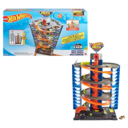 Mattel – Hot Wheels City 50 New Mega Garag - Creative Track-Building Edition