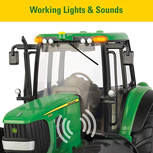 TOMY John Deere Big Farm Tractor With Wag - Hands-On Tractor Play Collection
