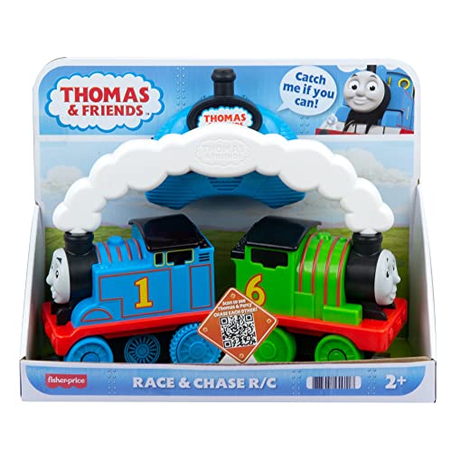 Deals Price Thomas & Friends Race & Chase RC Remote Controlled Toy Train Engines For Toddlers And Preschool Kids 2 Years And Ol - Interactive Railway Play Set