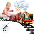 Train Set – Rechargeable Battery And Remote – Around The Christmas Tree With Water Steam Music & Lights – Electric Train Toy Gift Toys For Age 3 4 5 6 7 8+ Kids Toddlers 2022 Remote Control Train Se - Interactive Railway Play Set
