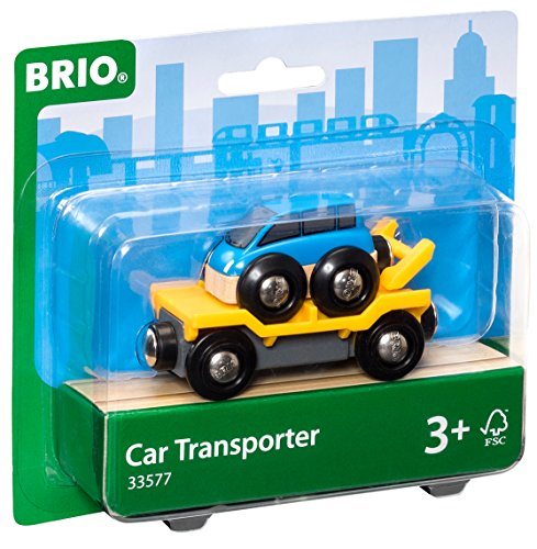 Promo World – 33577 Car Transporter 2 Piece Toy Train Accessory For Kids Ages 3 And Up - Interactive Railway Play Set