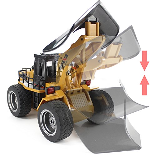 Deals Fisca RC Truck Remote Control Snow Plow 6 Channel 2.4G Alloy Snow Sweeper Vehicle 4WD Tractor Toy With Lights For Kid - Hands-On Tractor Play Collection