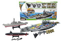 Deals Aircraft Carrier Submarine Destroyer Ship Combo With Military Vehicles And Fighter J - Naval-Themed Activity Set