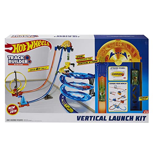 Track Builder Vertical Launch Set 50 Inches High 3 Stunt Configurations Ages 6 To 10 3M Command Strips Amazon Exclusive - Creative Track-Building Edition