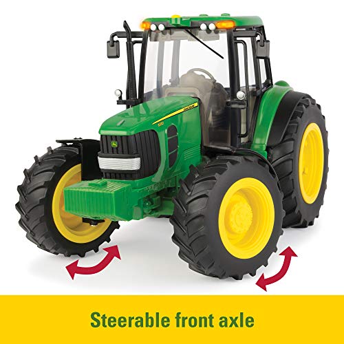 TOMY John Deere Big Farm Tractor With Wag - Hands-On Tractor Play Collection