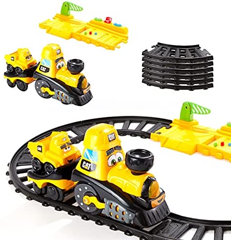 Discount Cat Construction Power Track Friends Preschool Train Se - Interactive Railway Play Set