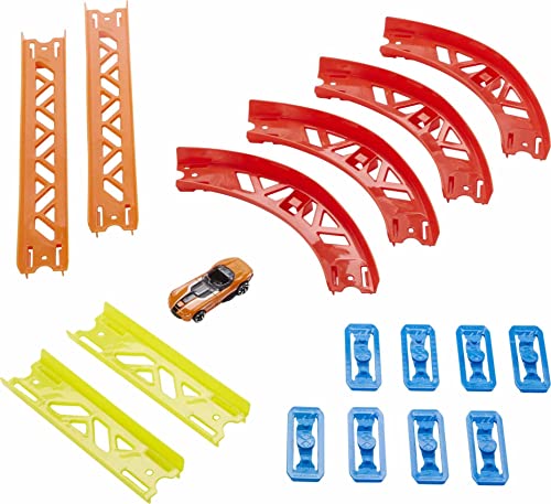 Track Builder Pack Assorted Curve Parts Connecting Sets Ages 4 And Older - Creative Track-Building Edition