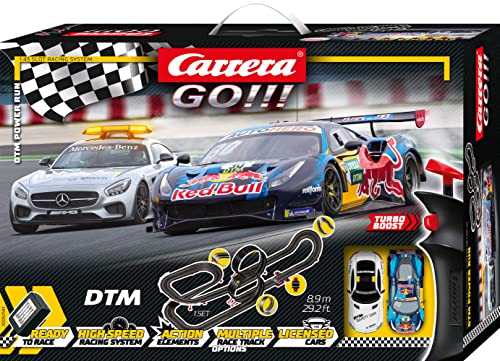 Wholesale GO 62543 DTM Power Run Electric Powered Slot Car Racing Kids Toy Race Track Set Includes 2 Hand Controllers And 2 DTM Cars In 1:43 Scal - Creative Track-Building Edition