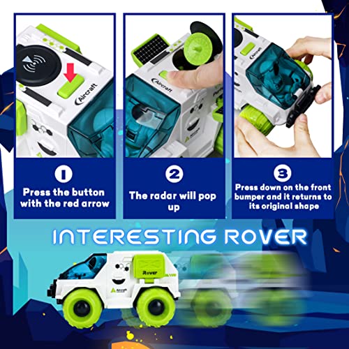 Space Toys For Kids Rocket Ship Toys For Kids With Space Shuttle Astronaut Figures And Space Rover Space Toys For Boys 5-8 Spaceship Toy For Kids Astro Boy Figure Toys For 3 Year Old Boys - Space-Themed Activity Set