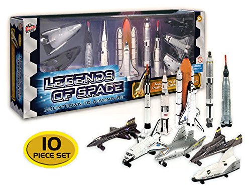 Legends Of Space : Countdown To Adventure – History Of American Space Flight 10 Piece Set - Space-Themed Activity Set