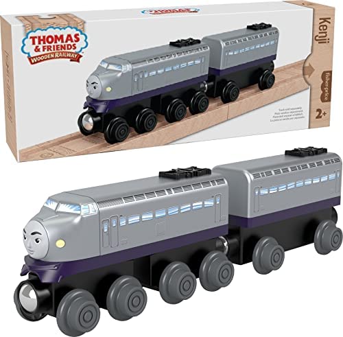 Cheap Wooden Railway James Engine And Coal Car Push-Along Train Made From Sustainably Sourced Wood For Kids 2 Years And Up - Interactive Railway Play Set