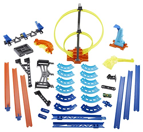 Track Builder Vertical Launch Set 50 Inches High 3 Stunt Configurations Ages 6 To 10 3M Command Strips Amazon Exclusive - Creative Track-Building Edition