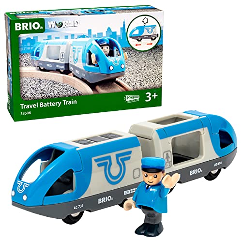 Cheap RIO World – 33506 Travel Battery Train 3 Piece Train Toy For Kids Ages 3 And Up - Interactive Railway Play Set