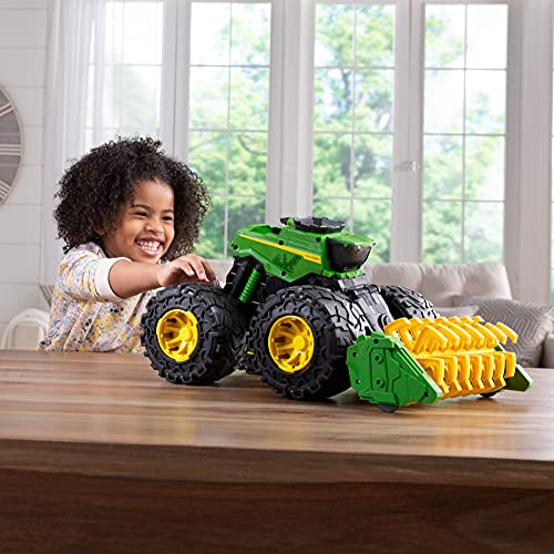 Toddler Toys Monster Treads Super Scale Combine Toy Set With 2 Extra Monster Treads Vehicles Ages 3+ G - Hands-On Tractor Play Collection