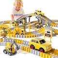 Wholesale IHaHa 236 PCS Construction Toys Race Tracks For Boys Kids Toys 6 PCS Construction Car And Flexible Track Playset Create A Engineering Road For 3 4 5 6 Year Old Boys Girls Toys - Creative Track-Building Edition
