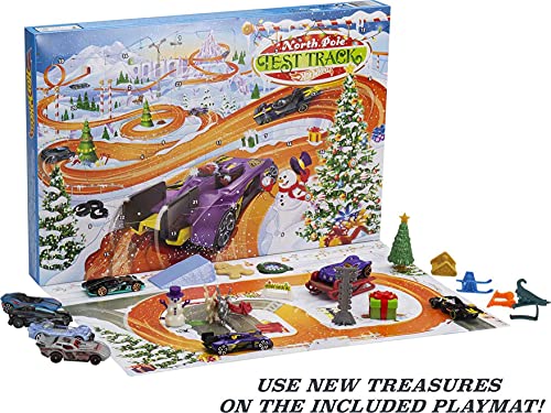 Top 10 2021 Advent Calendar With 24 Surprises That Include 8 1:64 Scale Vehicles & Other Cool Accessories Plus A Play Pane Mat For Collectors & Kids 3 Years Old & Up - Creative Track-Building Edition