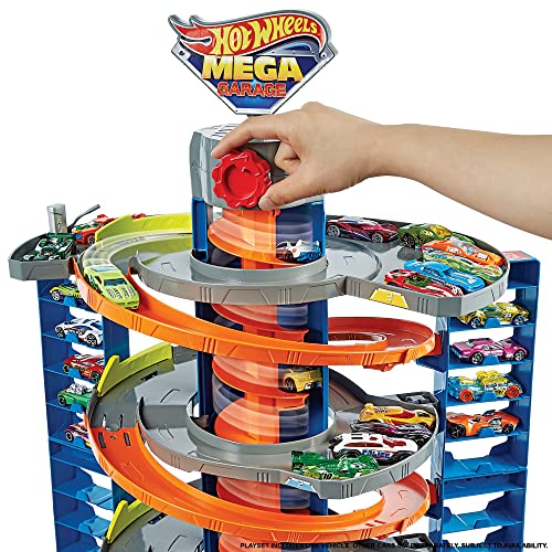 Mattel – Hot Wheels City 50 New Mega Garag - Creative Track-Building Edition