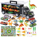 Dinosaur Toys For Kids 3-5 Dinosaur Truck Carrier Transport Truck Dinosaurs Toys For Boys And Girls 3 4 5 6 Years Old With Dino Eggs 23 Pcs Kids Toys Dinosaur - Creative Track-Building Edition